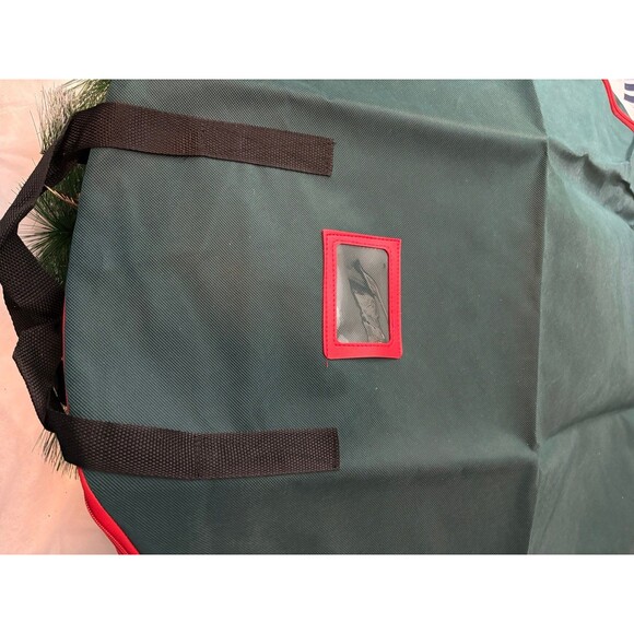 Christmas Wreath 24” Door Wreath Pinecones Red Berries Storage Bag NEW (Q1) - Picture 6 of 6